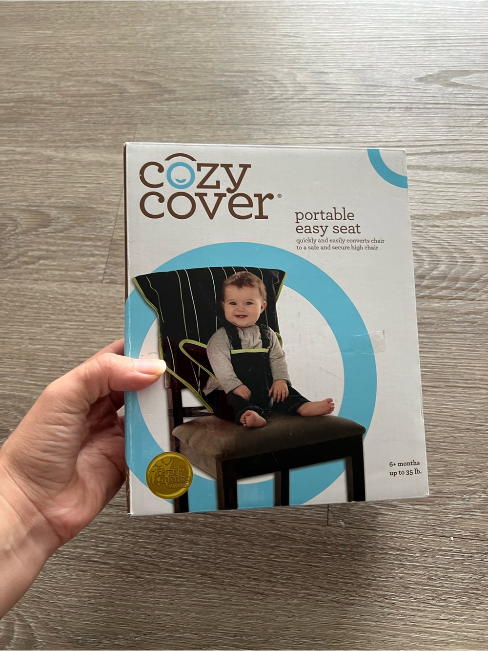 Cozy Cover Portable Easy Seat - Black with Green Trim